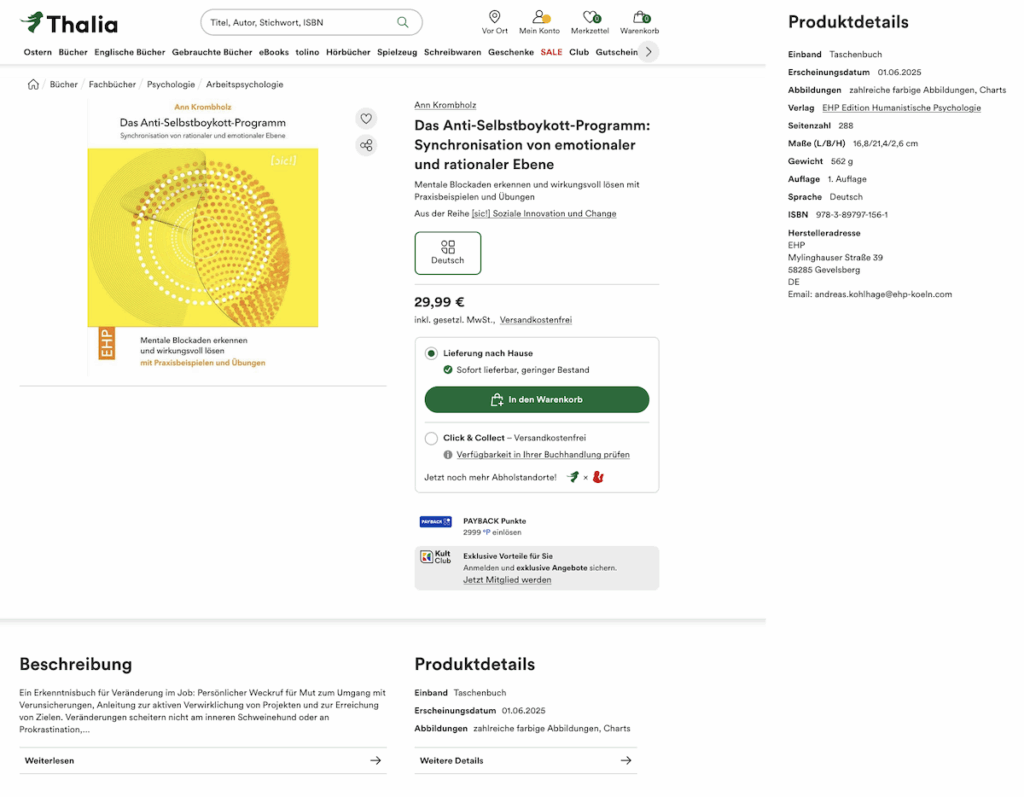 Im Buchhandel bei Thalia bestellen