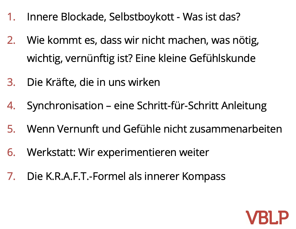 Die Themen im Workshop