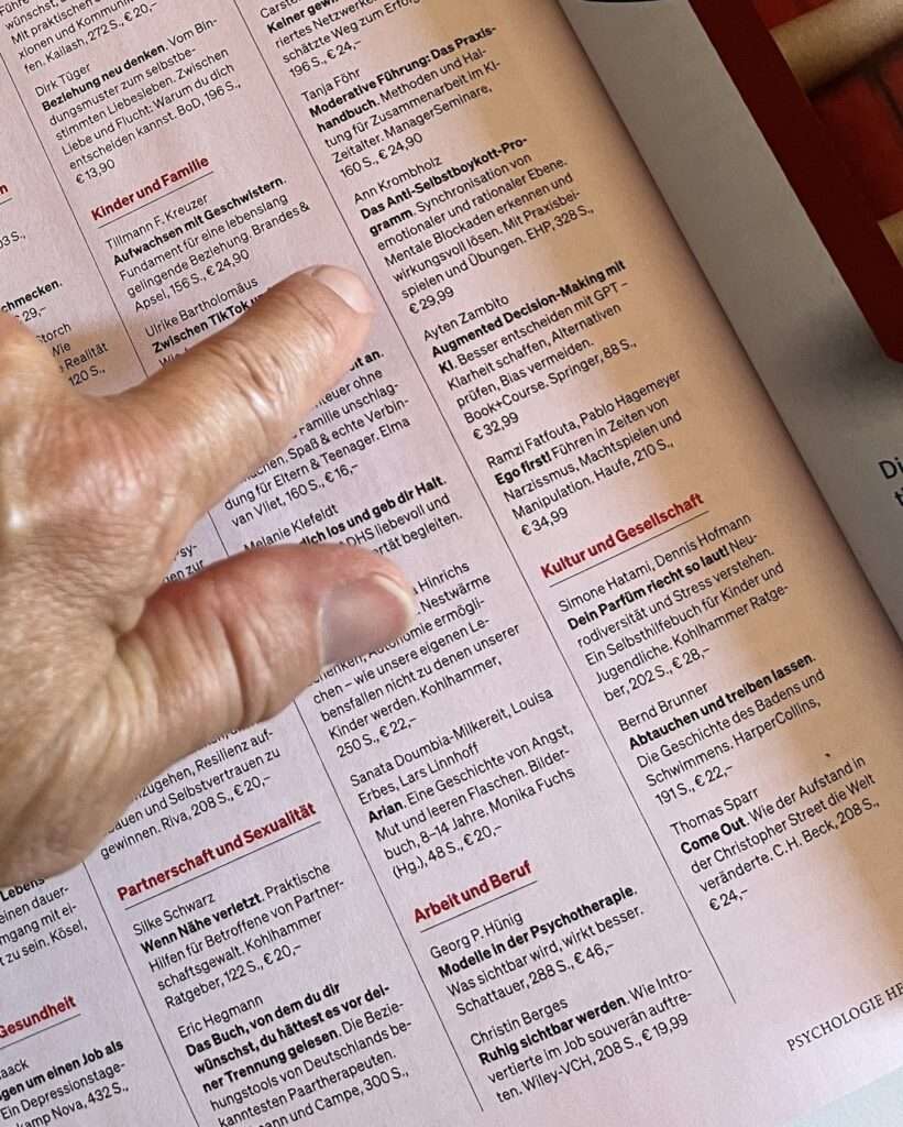 Empfehlung unter der Rubrik Mehr Buecher